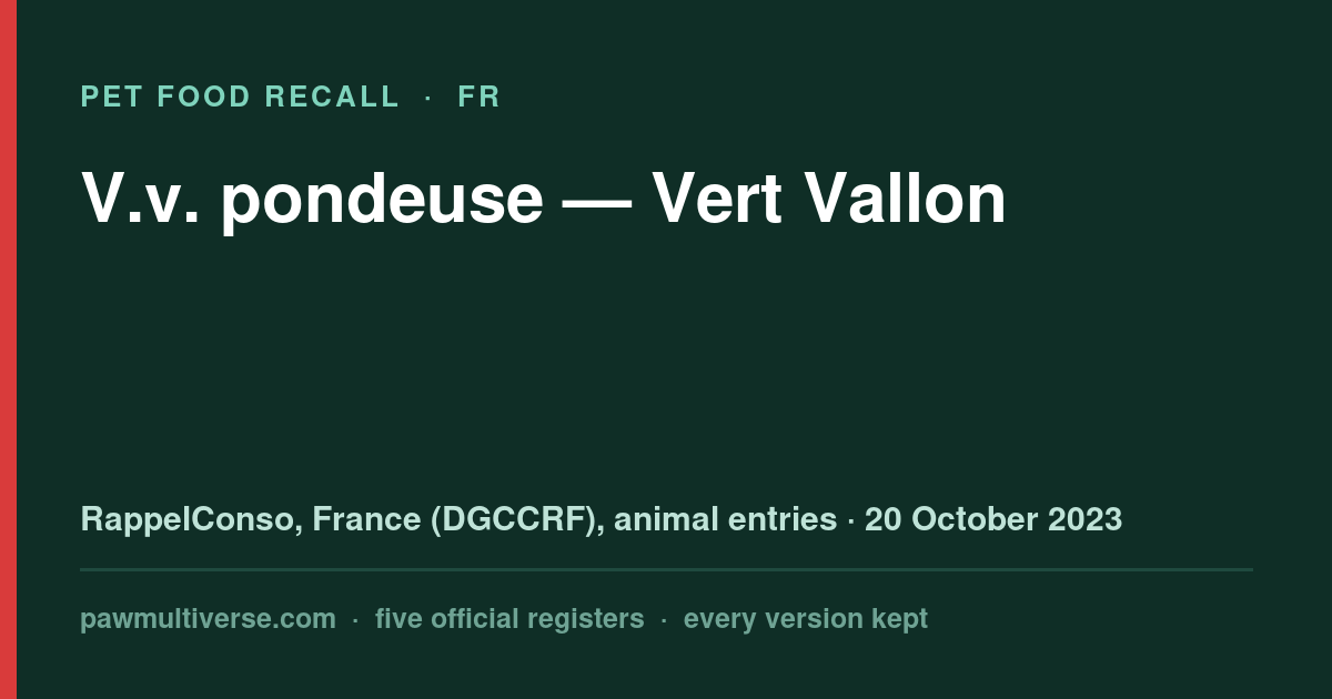 Vert Vallon recall: V.v. layer (Vert Vallon)