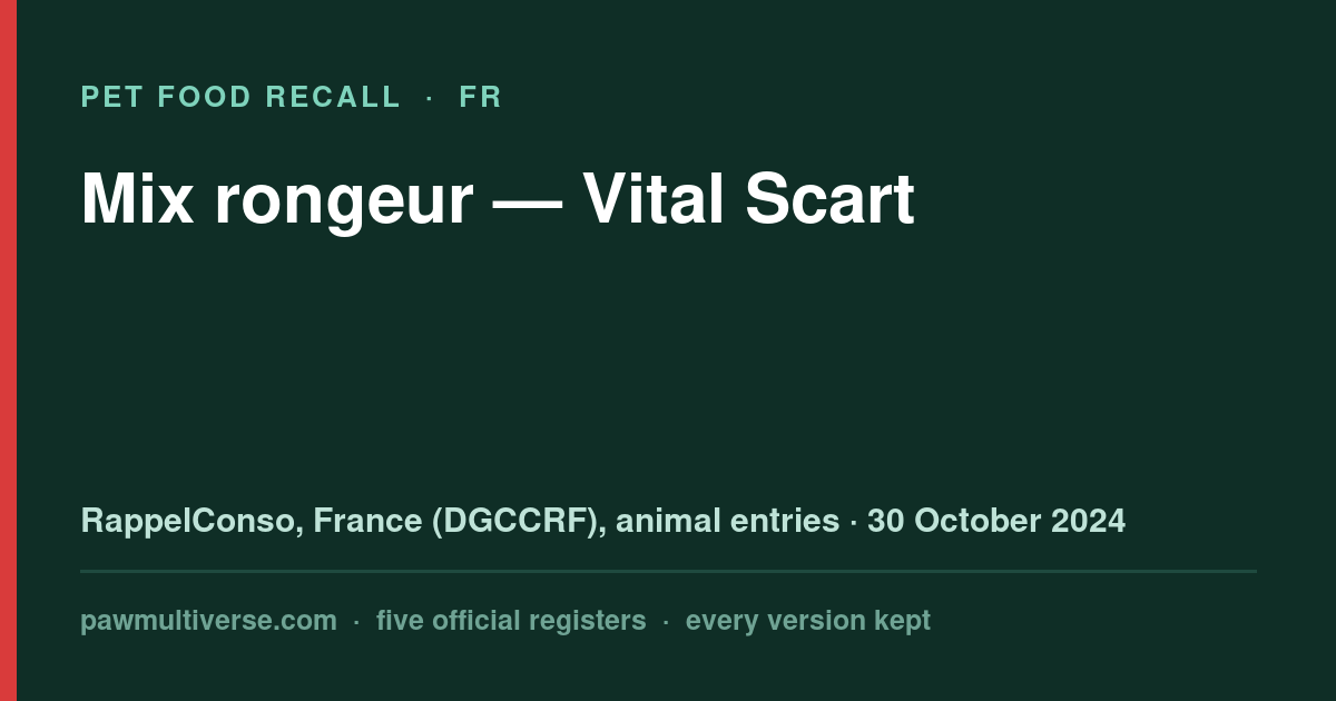 Vital Scart recall: Bone cutter (Vital Scart)