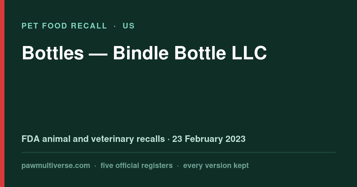 Bindle Bottle LLC recall: Bottles